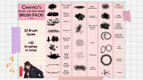Chihiyro's (wonky and kinda weird) BRUSH PACK!