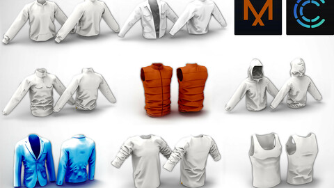 8 Male Clothes MD / Clo3D