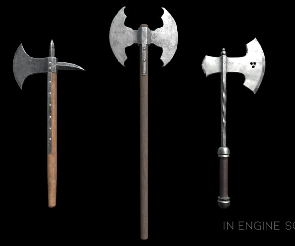 ArtStation - Medieval Weapons Collection - Axes | Game Assets