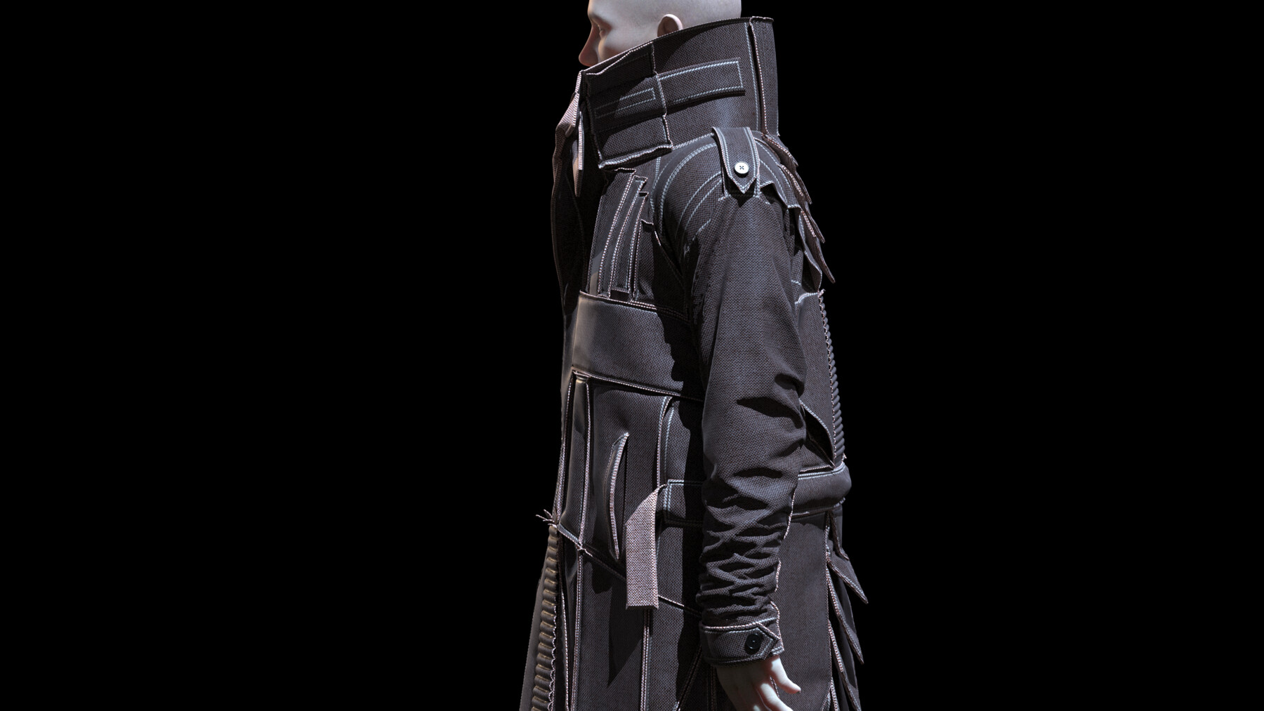 ArtStation - Mens clothing with coat. Avatar genesis 8 Male. Marvelous ...