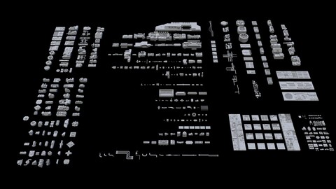 Scifi Greeble Kitbash