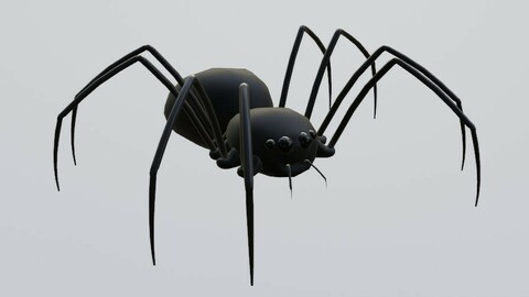 Spider - Aranha Low-poly 3D model
