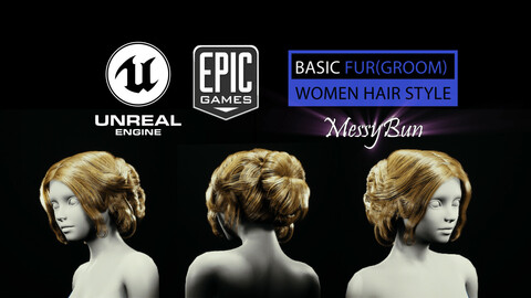 Basic Fur MessyBun (groom)