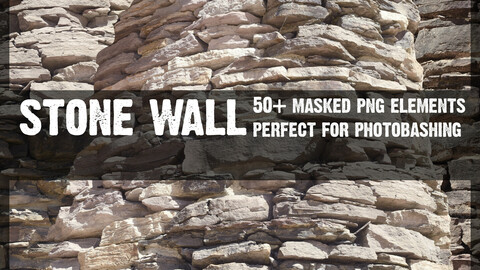 STONE WALL Cut Out PNG pack