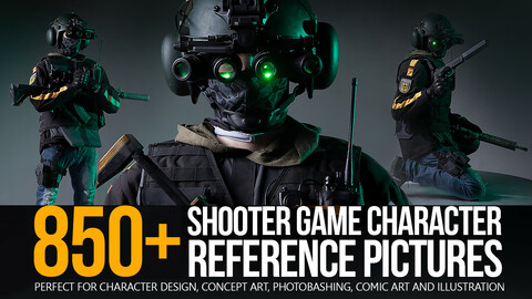 850+ Shooter Game Character Reference Pictures