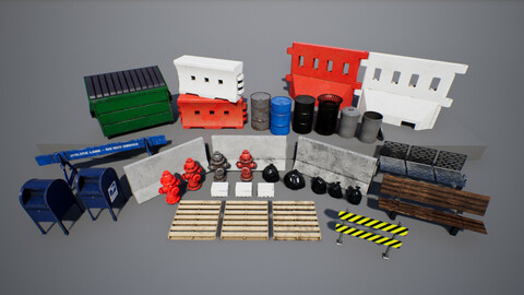 Game Ready Street Props Vol.1 | UE