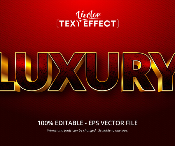 Artstation - Luxury Text, Shiny Gold Style Editable Text Effect 