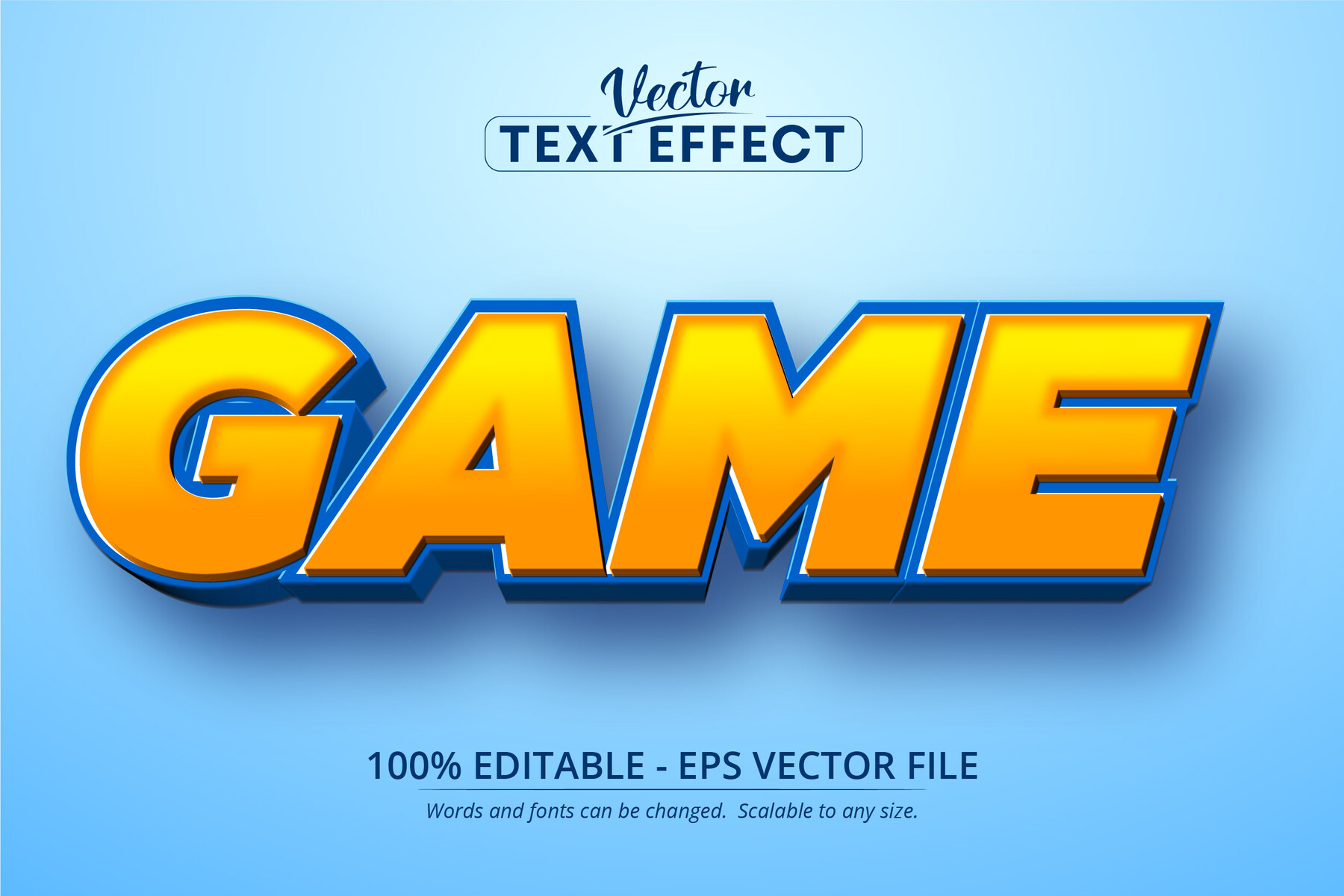 ArtStation - Game text, cartoon style editable text effect | Artworks