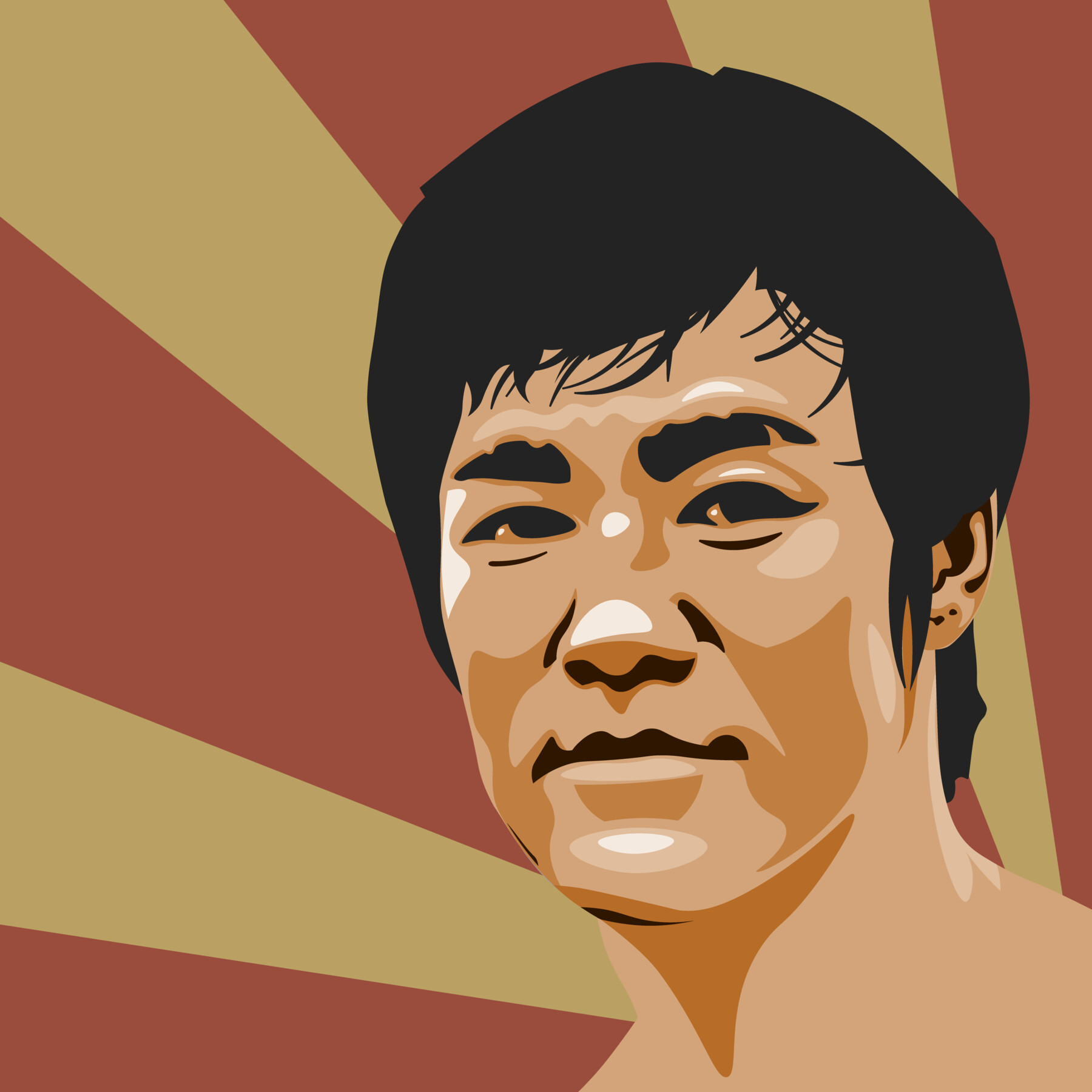 Artstation Bruce Lee Vector Art Artworks