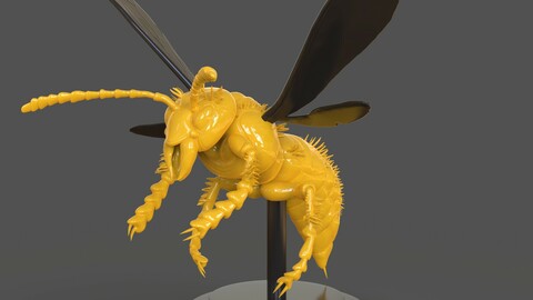 Murdering Asian Hornet Sculpture