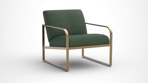 Morris Lounge Chair bronze finish