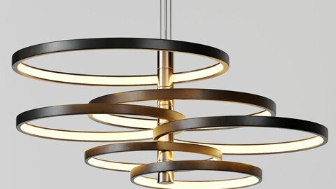 Hoopla Multi-Light LED Pendant