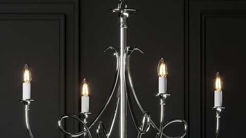 Visual Comfort Double Twist 5-Light Chandelier
