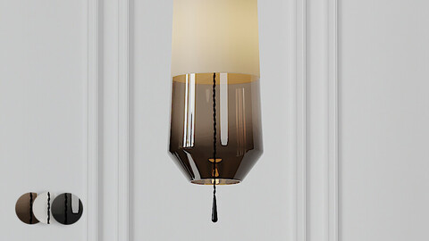 Mini Glass Pendant Light 3 Different Materials