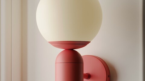 Orb Shade Child Bedroom Wall Light Blue