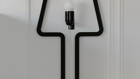 CROWDYHOUSE Colored SHAPE Space Saving Lamp 4 Colors