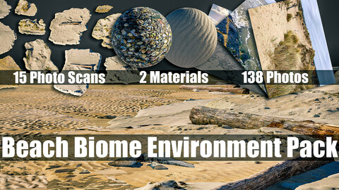 Beach Environment Concept/Illustration Asset Pack