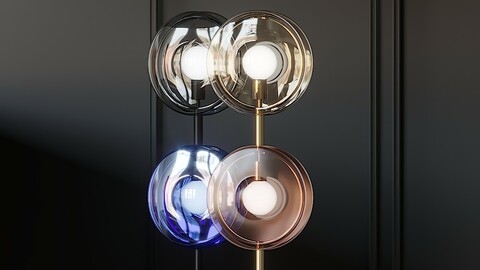 BOMMA ORBITAL Crystal Floor lamps