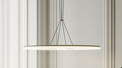 Exclusive Button 90 LED Pendant Light By Lukas Peet