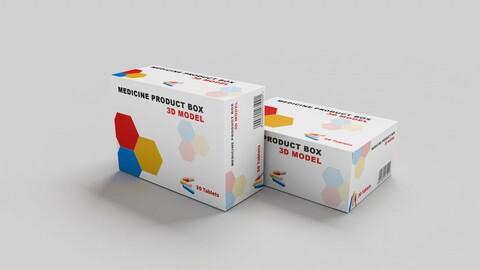 medicine Product Box 3D model