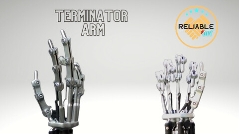 Terminator Arm - STL Digital File - 3D Printable