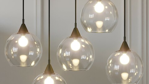 FIREFLY 5 BULB BLACK PENDANT LIGHT CB2 Exclusive