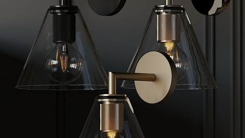 Utilitaire Funnel Shade Single Sconce