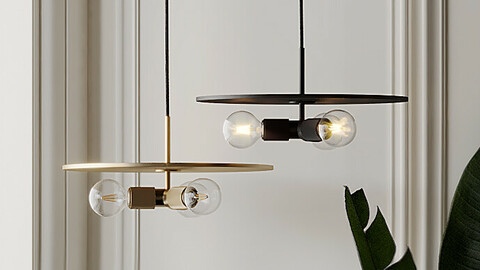 Utilitaire Disk Tripple Pendant lamp
