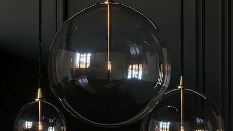 Glass Globe Mobile Pendant