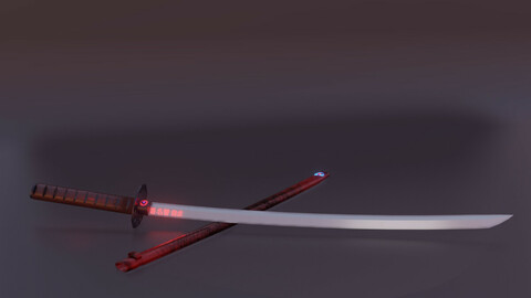 Semi sci-fi japanese katana
