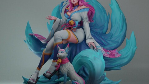 Sprite Blossom Ahri STL