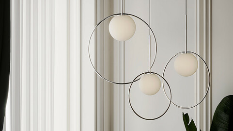 Bola Halo LED Pendant By Pablo Designs