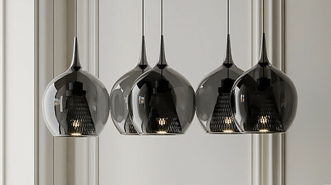 Zin LED 5 Light Linear Pendant By Elan Lighting