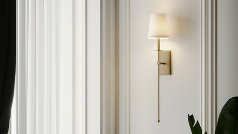 Tyrone 1-Light Wallchiere Wall Sconce