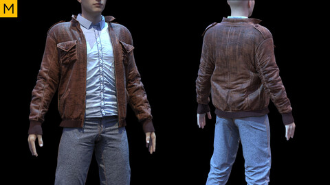 Mens clothing. Avatar genesis 8 Male. Marvelous Designer, Clo3d project + OBJ/FBX files.(15)