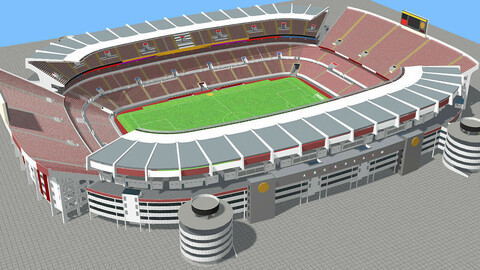 Fictional old stadium: Football club arena