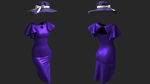 Ladies Party wear in Marvelous Designer
