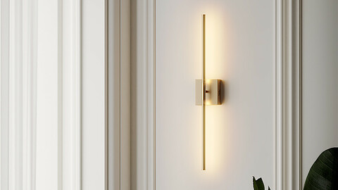Gallatin Dimmable Gold and Silver Wall Sconce by Orren Ellis