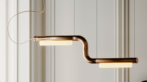 Pipeline CM1 LED Linear Suspension Light By Caine Heintzman