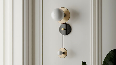 Double Wall Brass Sconce by ETSY