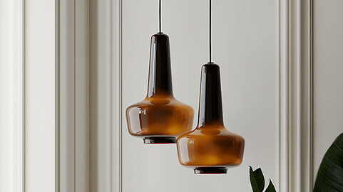 Fog & Morup Holmegaard Kreta Gass Pendant by Jacob Bang