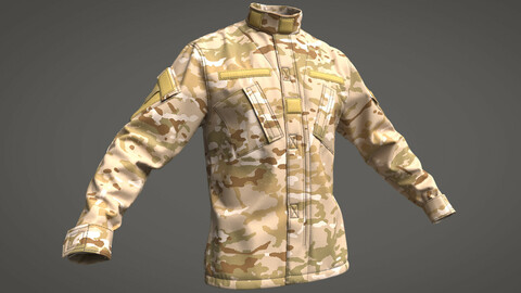 Military Jacket (ACU Army Combat Uniform) (Marvelous Designer / Clo 3D project)