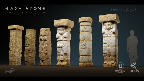 Mayan Stone 04 PBR 4K