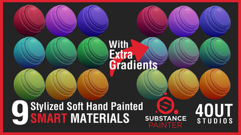 Stylized Soft Hand-Painted Smart Materials for Substance Painter