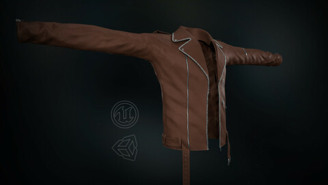 Brown Jacket - 3D Model