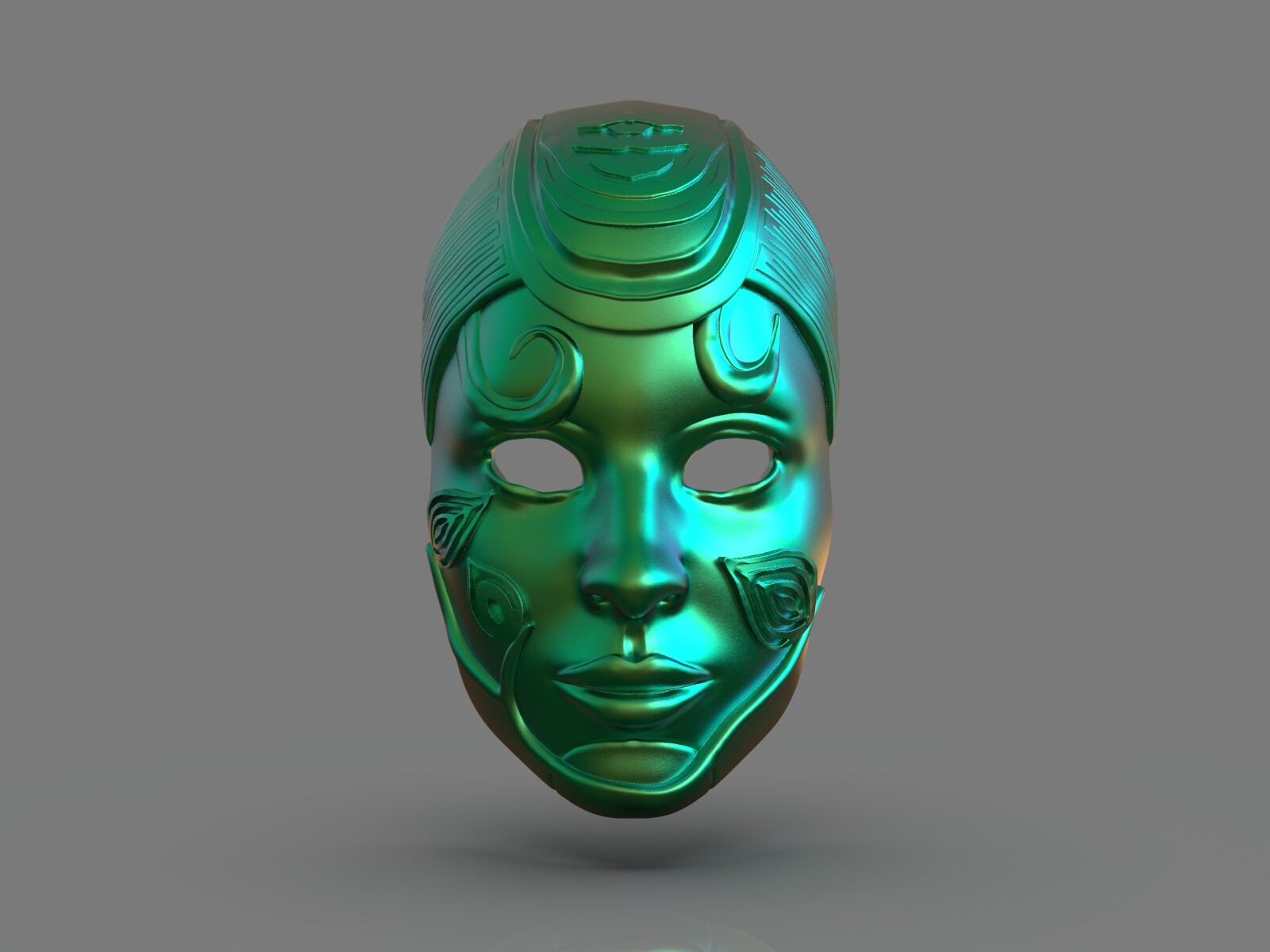 3D Artist Pablo Garcia - Natural Mask 3D Print