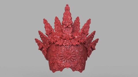 Natural Headpiece Mask 3D Print