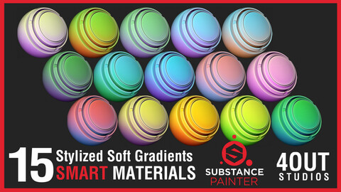 Stylized Soft Gradients Smart Materials for Substance Painter