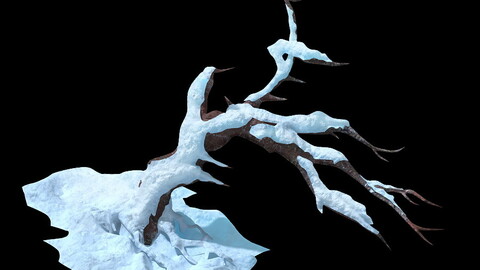 Game Model - snow - crippled trees 02 01