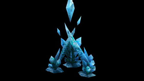 Game Model - snow - the ice spar Coral 01